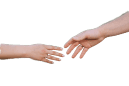 Handshake between man and woman